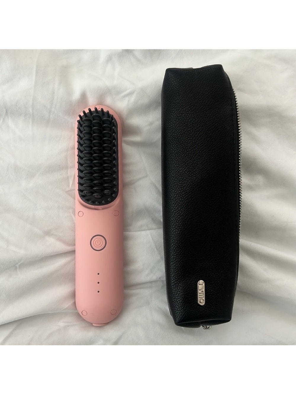 TYMO Baby Pink Heated Hair Straightening Brush 🩷🎀